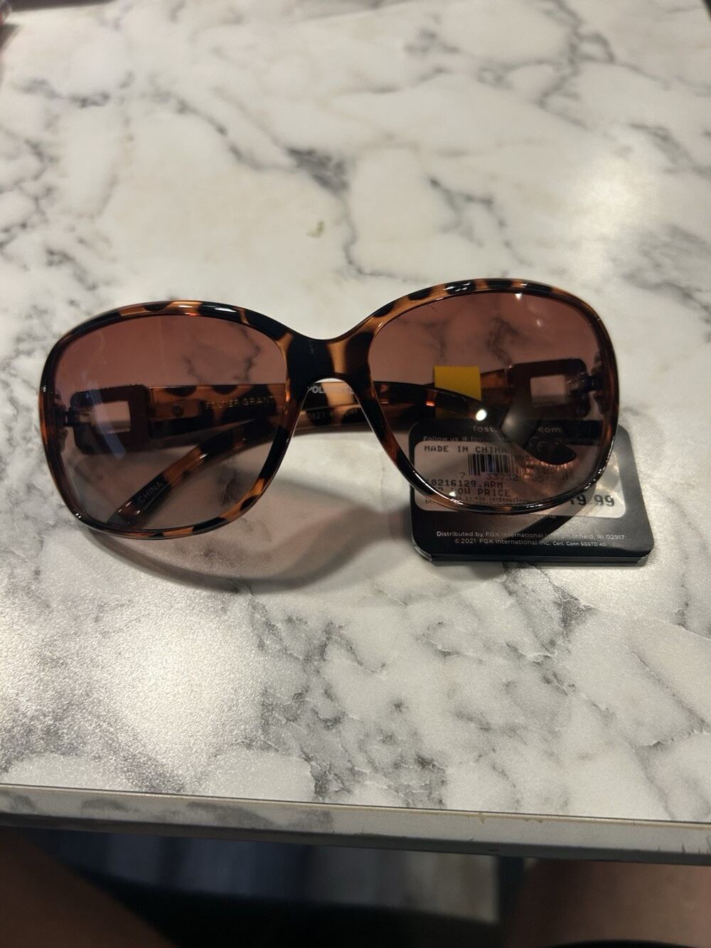 Foster Grant Polarized Scratch Resistant Max Block Sunglasses Brown Women's